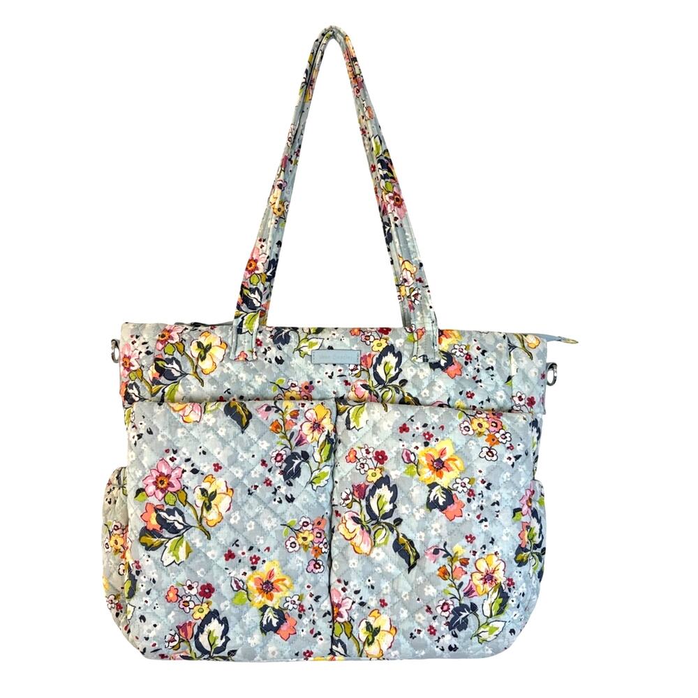 Vera Bradley Cotton Ultimate Baby Diaper Bag in Blue Floral